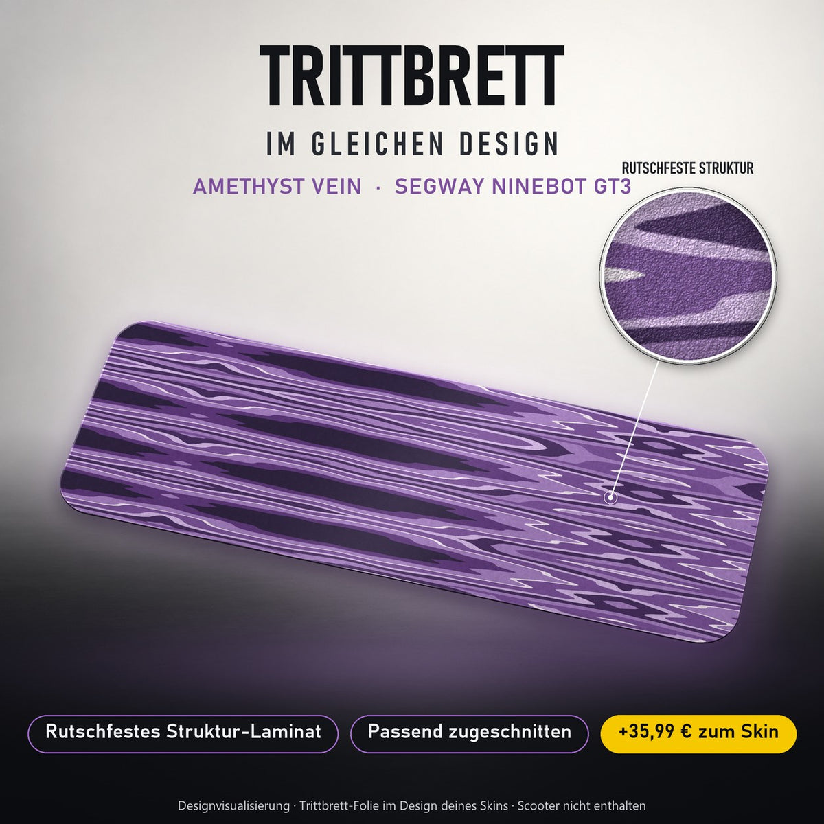 Trittbrett im gleichen Design – AMETHYST VEIN