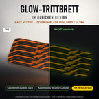 Glow-Trittbrett – RACE VECTOR, Tag/Nacht