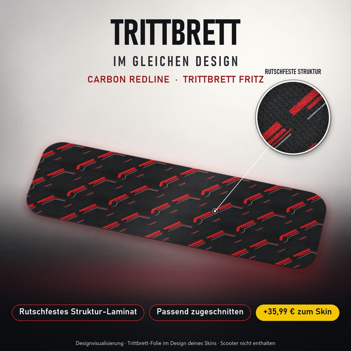 Trittbrett im gleichen Design – CARBON REDLINE