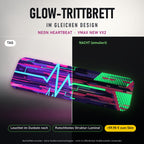 Glow-Trittbrett – NEON HEARTBEAT, Tag/Nacht