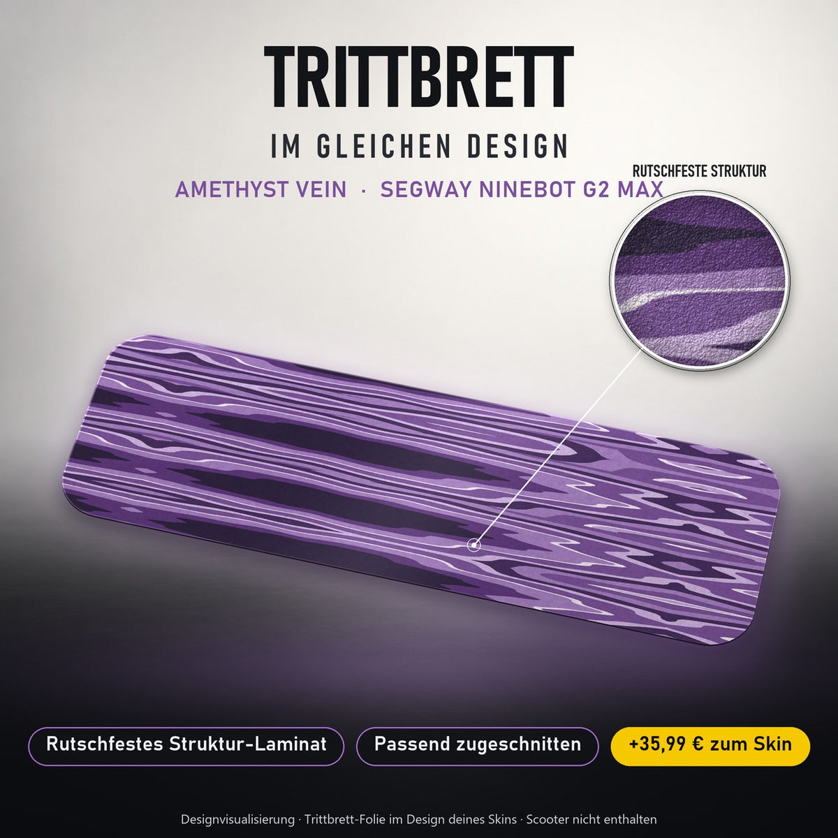 Trittbrett im gleichen Design – AMETHYST VEIN