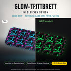 Glow-Trittbrett – NEON DRIP, Tag/Nacht