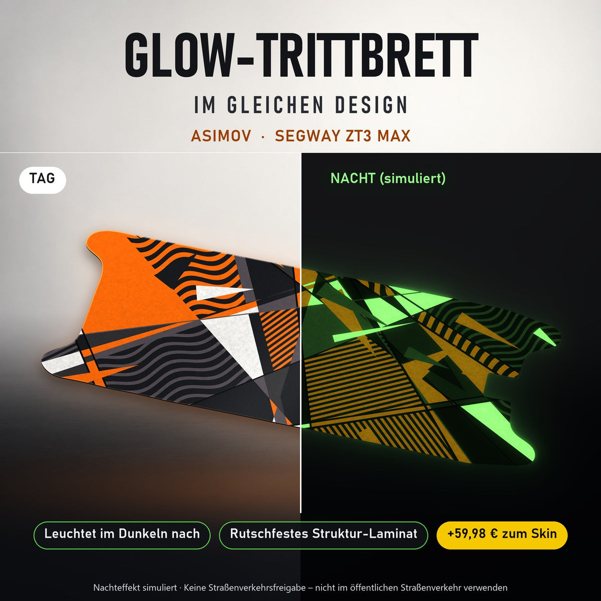 Glow-Trittbrett – ASIMOV, Tag/Nacht