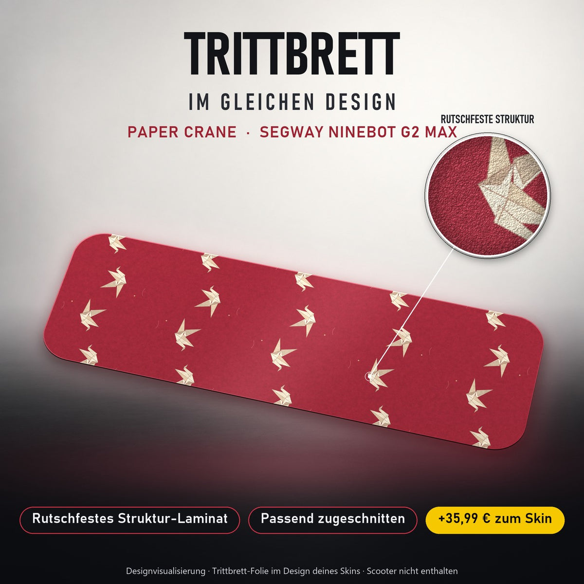 Trittbrett im gleichen Design – PAPER CRANE
