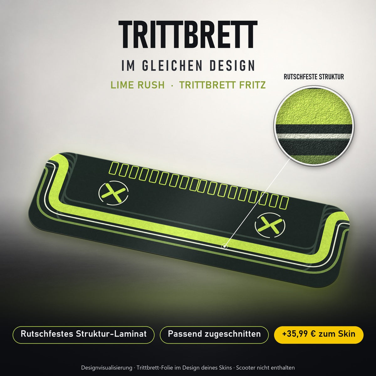 Trittbrett im gleichen Design – LIME RUSH
