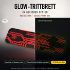 Glow-Trittbrett – RED SECTOR, Tag/Nacht