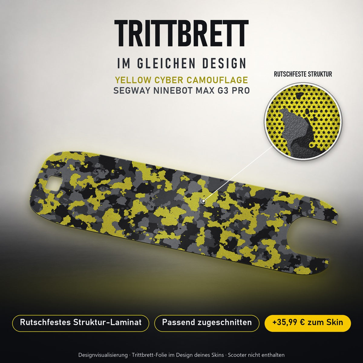 Trittbrett im gleichen Design – YELLOW CYBER CAMOUFLAGE