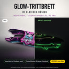 Glow-Trittbrett – NEON TRIBAL, Tag/Nacht