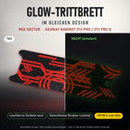 Glow-Trittbrett – RED SECTOR, Tag/Nacht