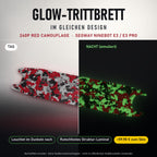 Glow-Trittbrett – 240P RED CAMOUFLAGE, Tag/Nacht