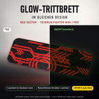 Glow-Trittbrett – RED SECTOR, Tag/Nacht