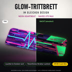 Glow-Trittbrett – NEON HEARTBEAT, Tag/Nacht