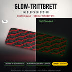 Glow-Trittbrett – SHARK SQUAD, Tag/Nacht