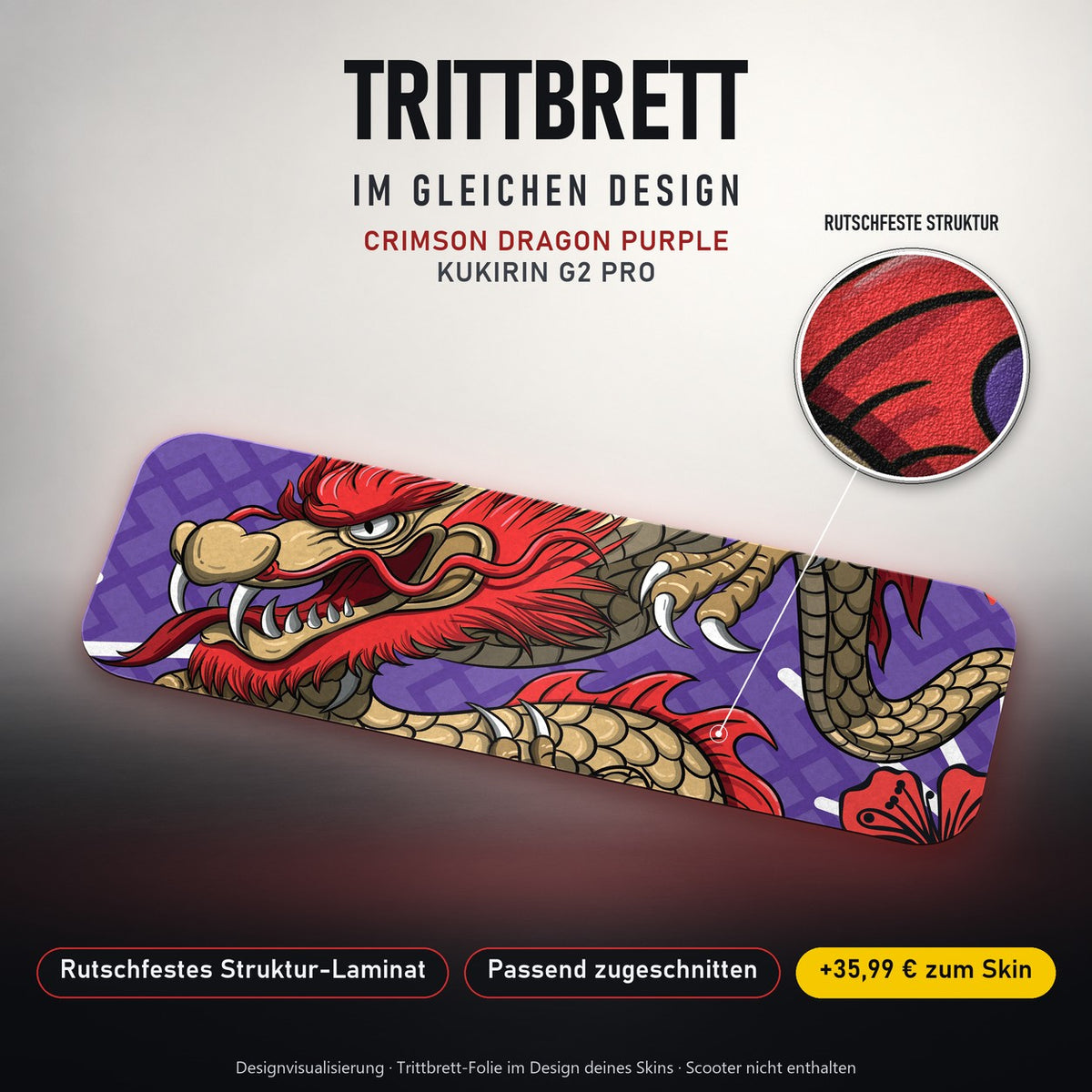 Trittbrett im gleichen Design – CRIMSON DRAGON PURPLE