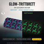 Glow-Trittbrett – NEON DRIP, Tag/Nacht