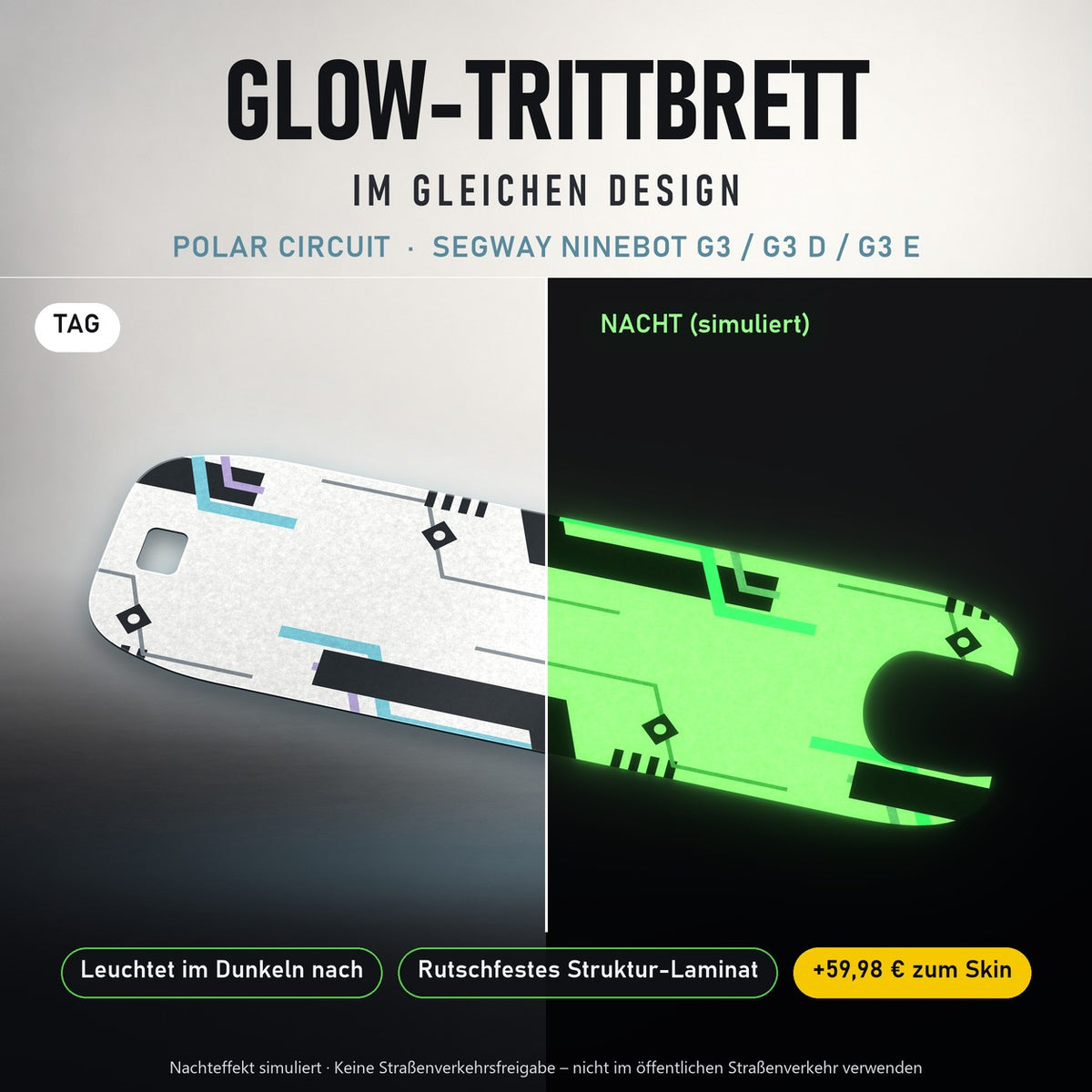 Glow-Trittbrett – POLAR CIRCUIT, Tag/Nacht
