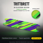 Trittbrett im gleichen Design – PURPLE VS GREEN