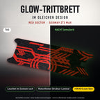 Glow-Trittbrett – RED SECTOR, Tag/Nacht