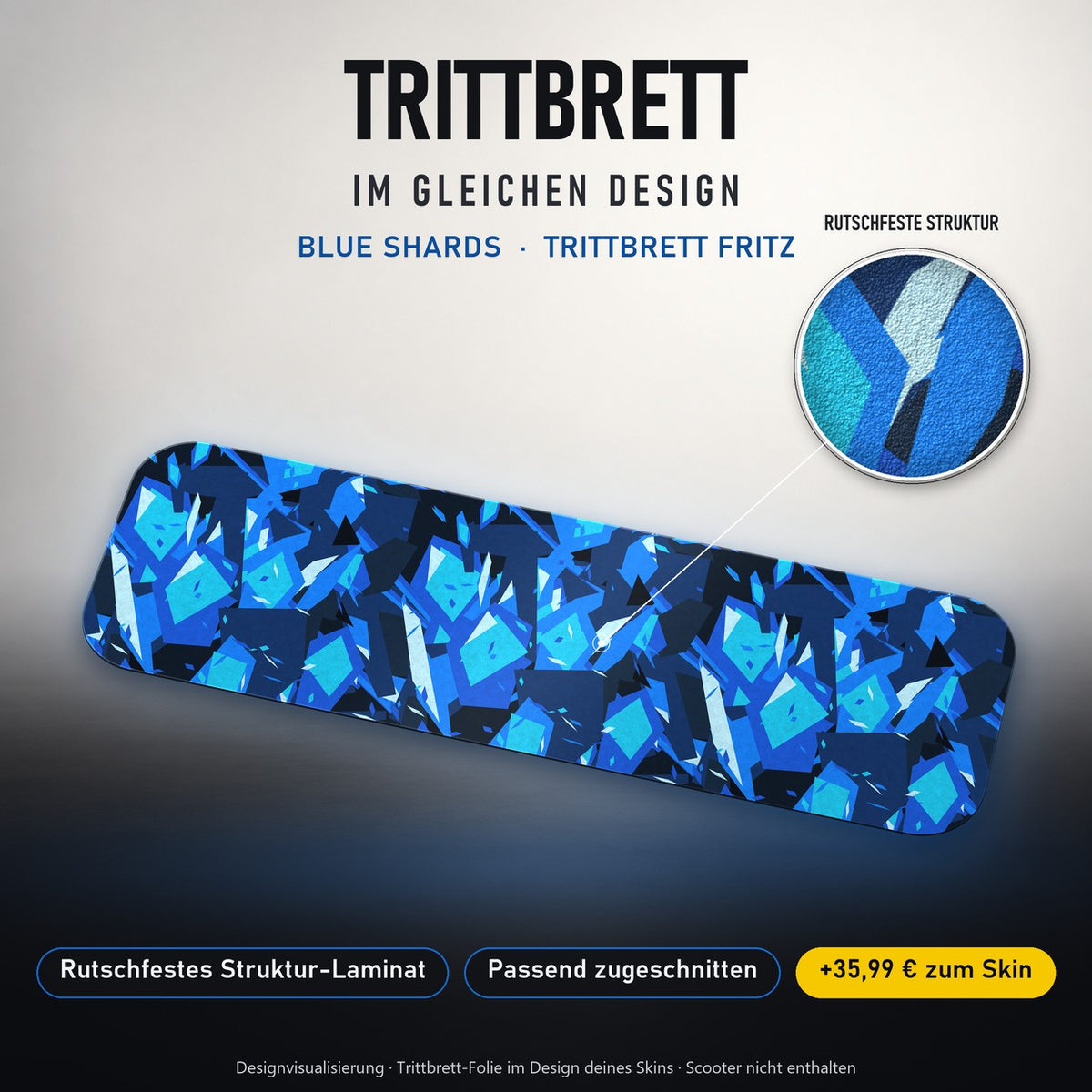 Trittbrett im gleichen Design – BLUE SHARDS