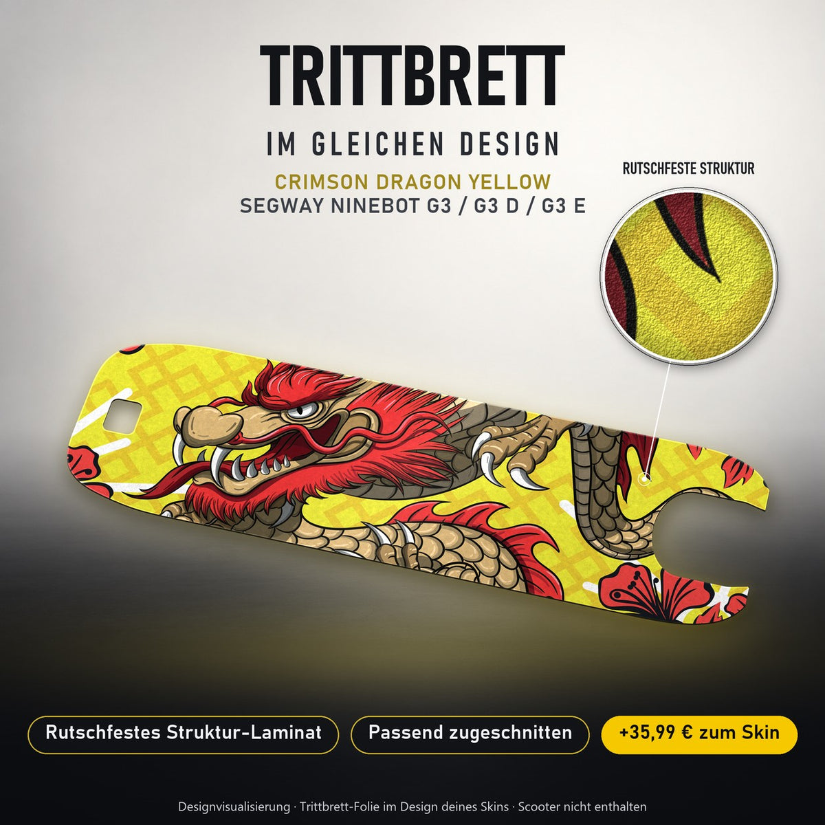 Trittbrett im gleichen Design – CRIMSON DRAGON YELLOW