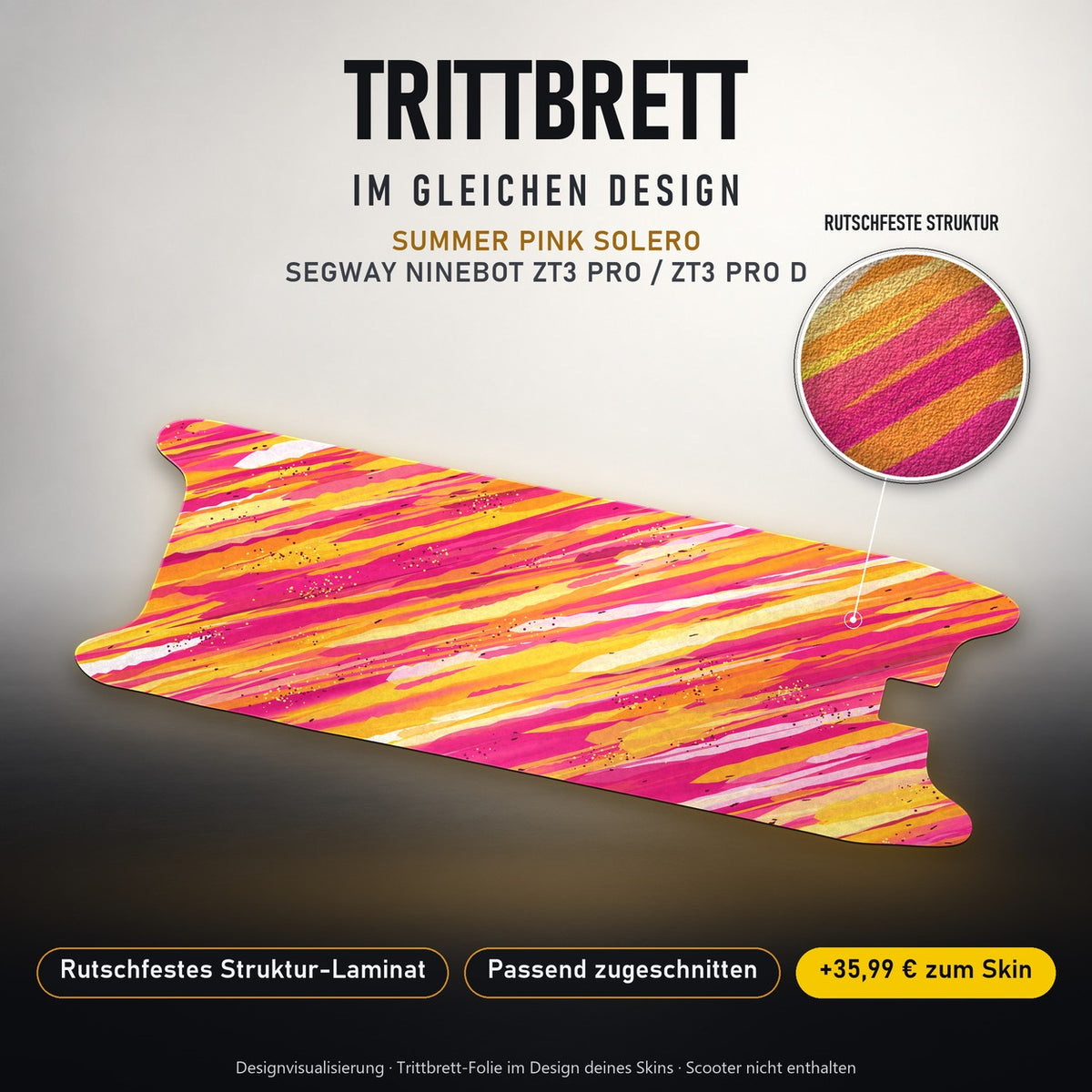 Trittbrett im gleichen Design – SUMMER PINK SOLERO