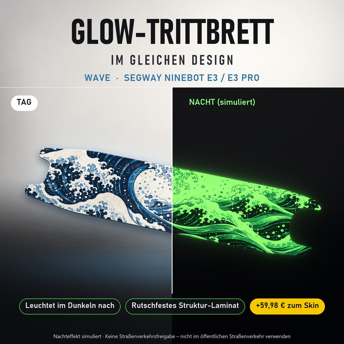 Glow-Trittbrett – WAVE, Tag/Nacht