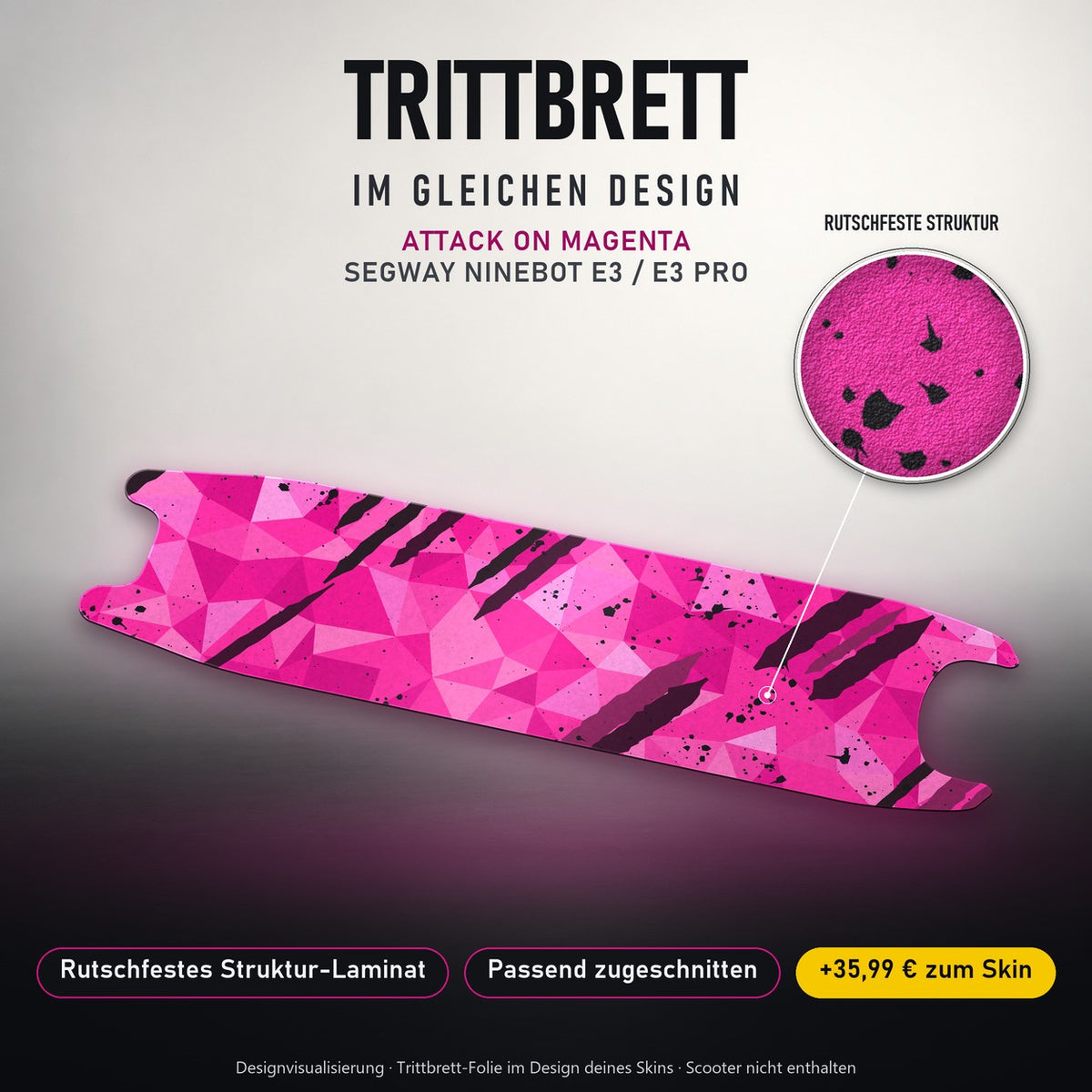 Trittbrett im gleichen Design – ATTACK ON MAGENTA