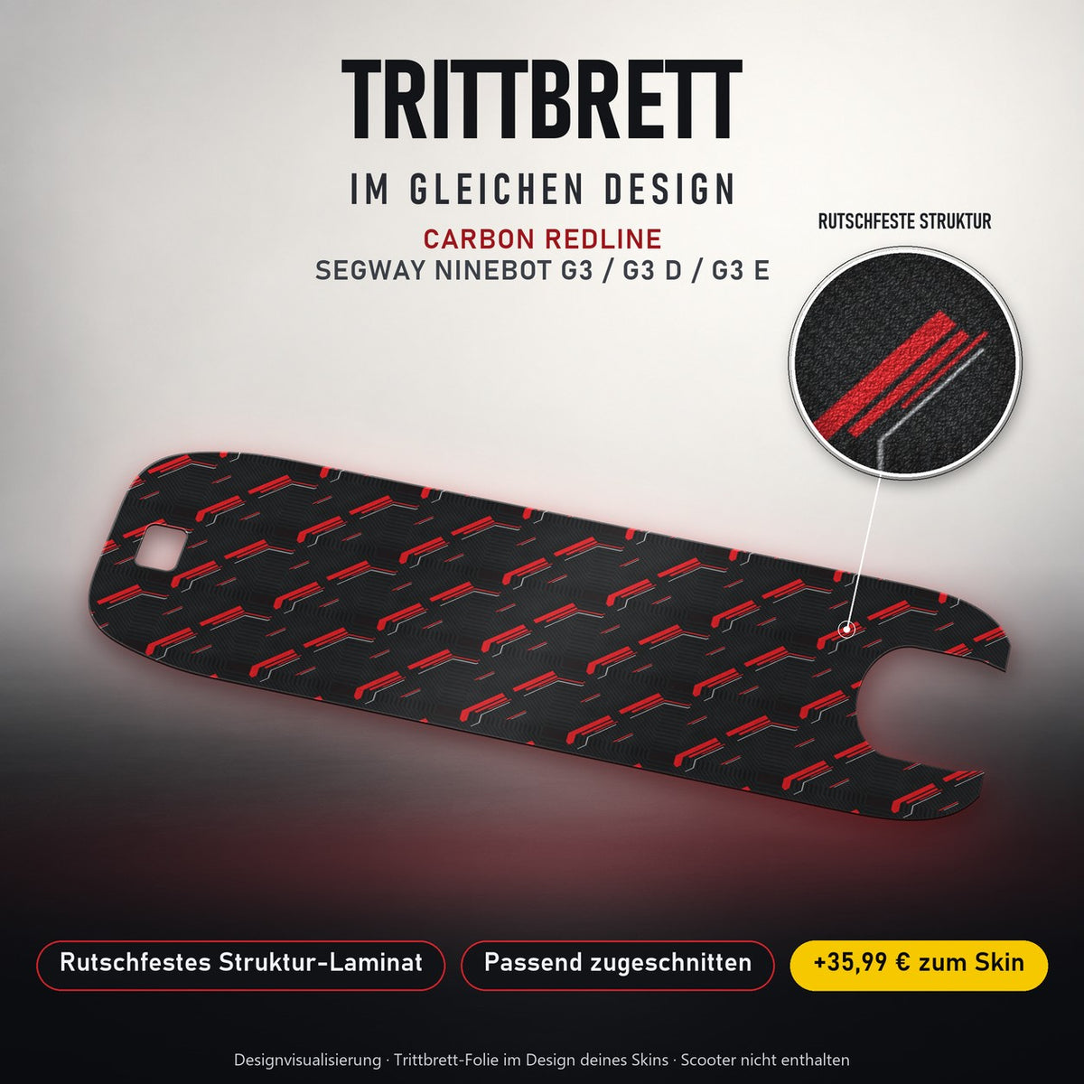 Trittbrett im gleichen Design – CARBON REDLINE