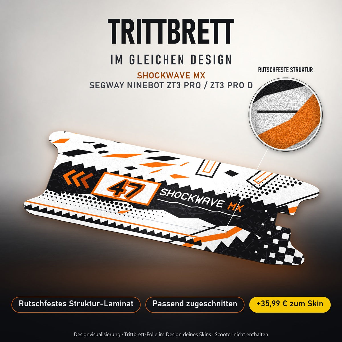 Trittbrett im gleichen Design – SHOCKWAVE MX