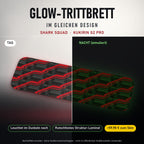 Glow-Trittbrett – SHARK SQUAD, Tag/Nacht