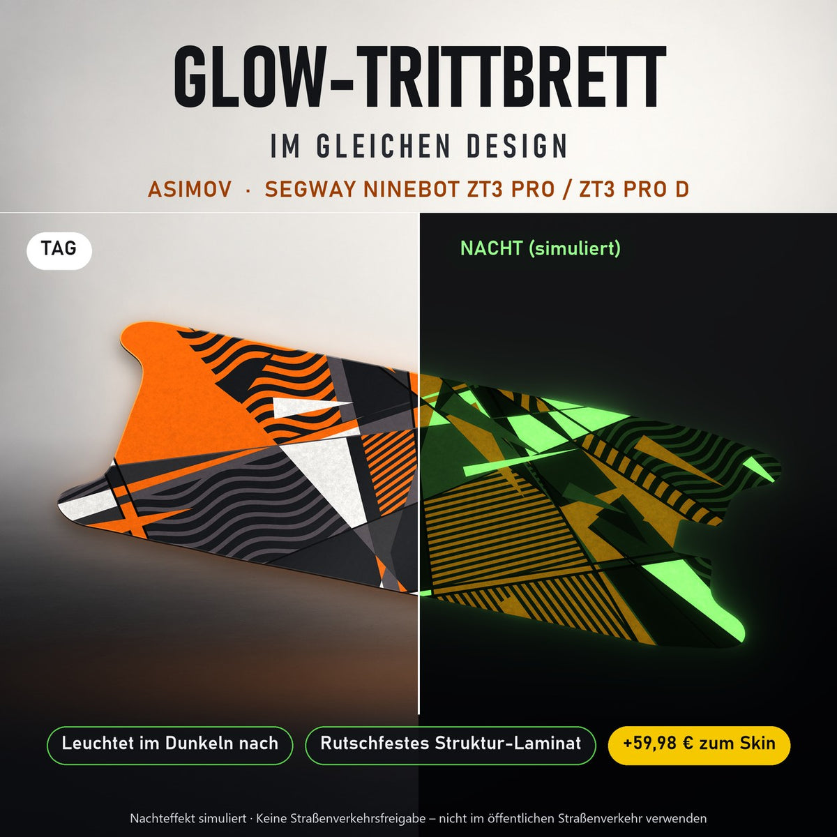 Glow-Trittbrett – ASIMOV, Tag/Nacht