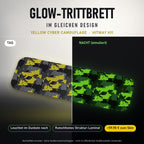 Glow-Trittbrett – YELLOW CYBER CAMOUFLAGE, Tag/Nacht