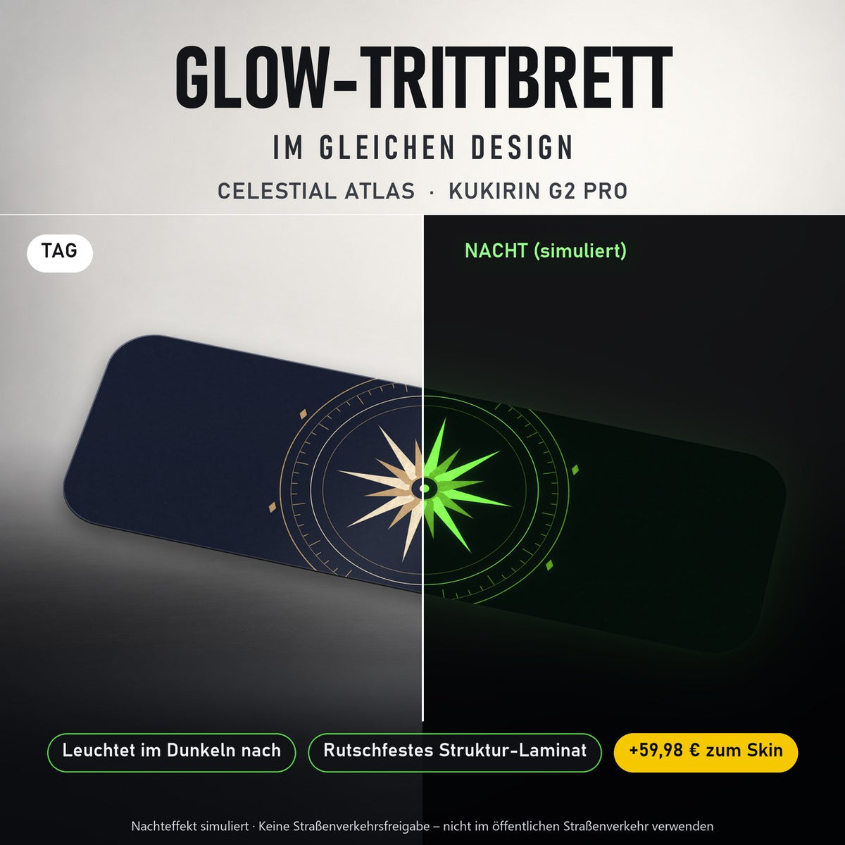 Glow-Trittbrett – CELESTIAL ATLAS, Tag/Nacht