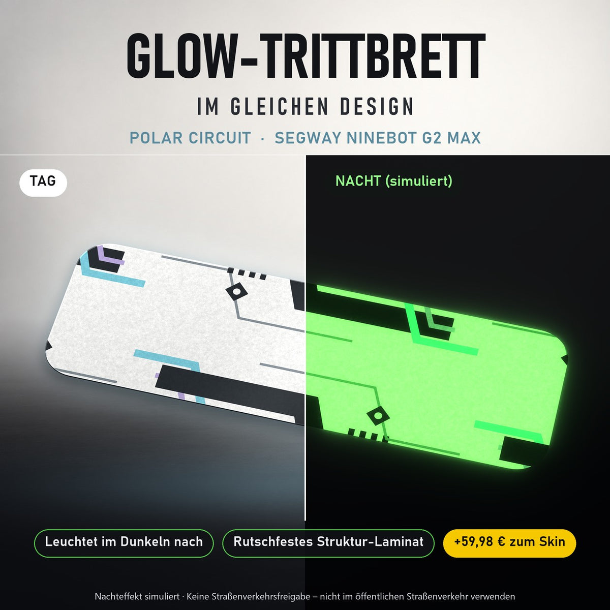Glow-Trittbrett – POLAR CIRCUIT, Tag/Nacht