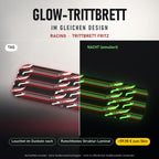 Glow-Trittbrett – RACING, Tag/Nacht