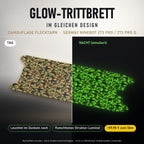Glow-Trittbrett – CAMOUFLAGE FLECKTARN, Tag/Nacht