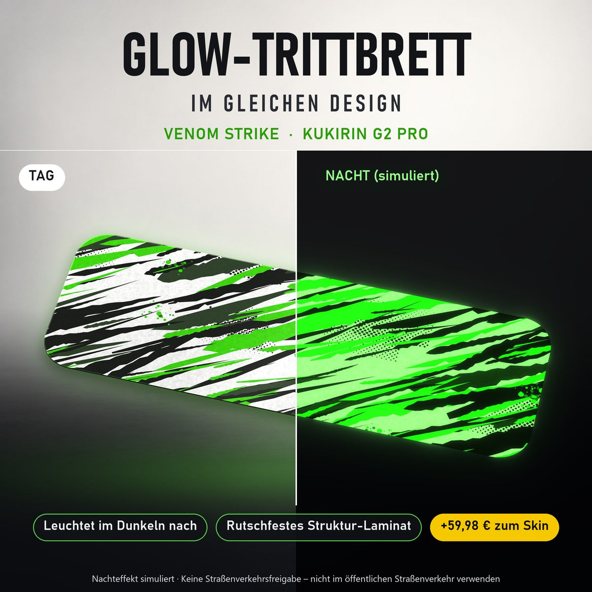 Glow-Trittbrett – VENOM STRIKE, Tag/Nacht