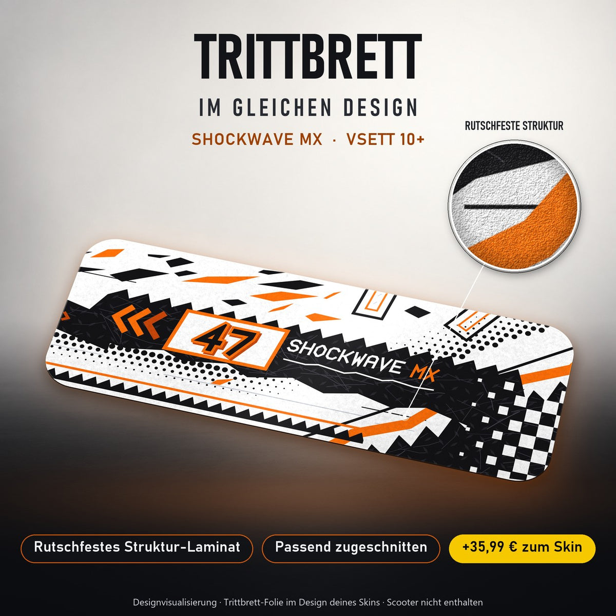 Trittbrett im gleichen Design – SHOCKWAVE MX