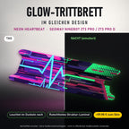 Glow-Trittbrett – NEON HEARTBEAT, Tag/Nacht