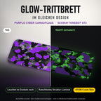 Glow-Trittbrett – PURPLE CYBER CAMOUFLAGE, Tag/Nacht
