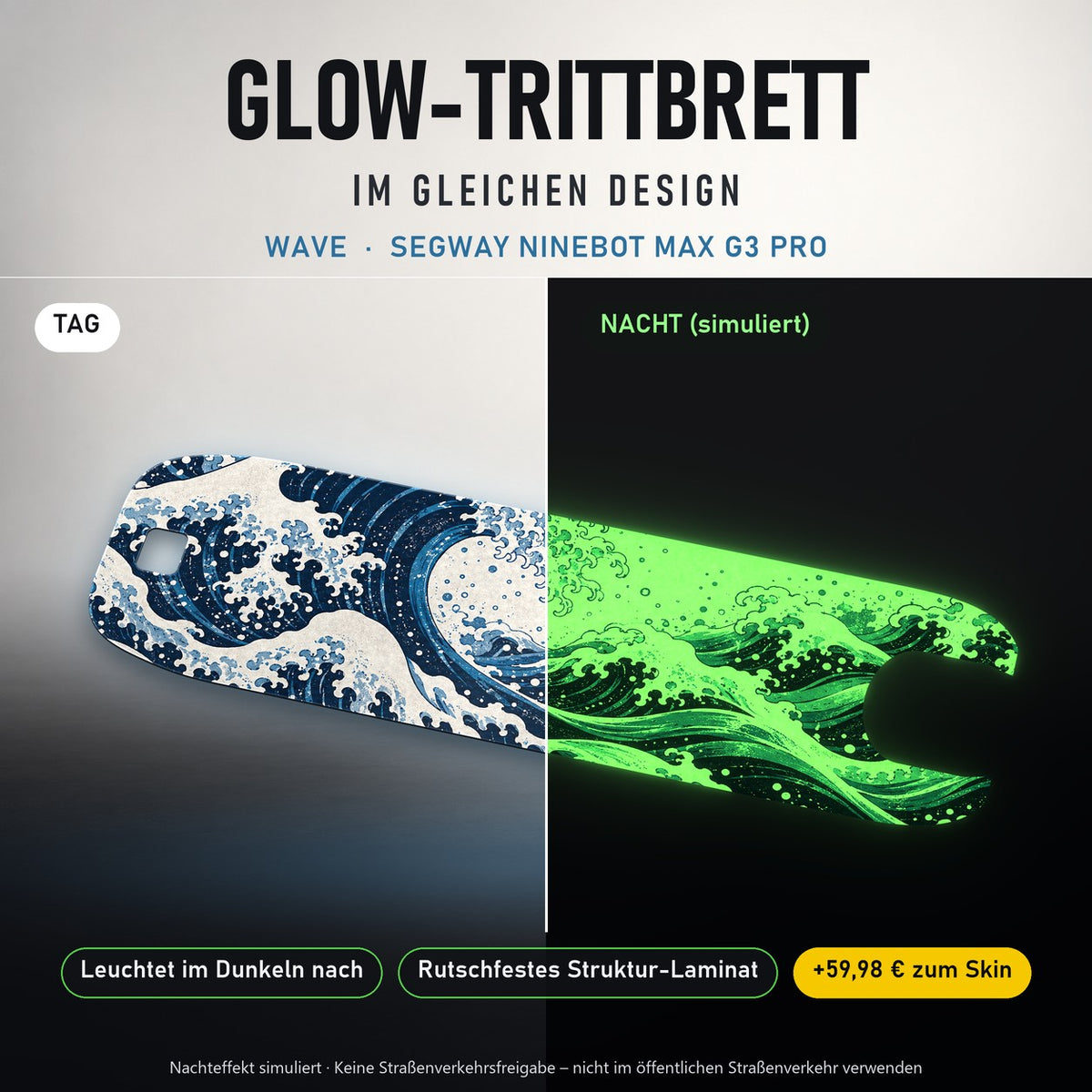 Glow-Trittbrett – WAVE, Tag/Nacht