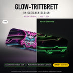 Glow-Trittbrett – NEON TRIBAL, Tag/Nacht