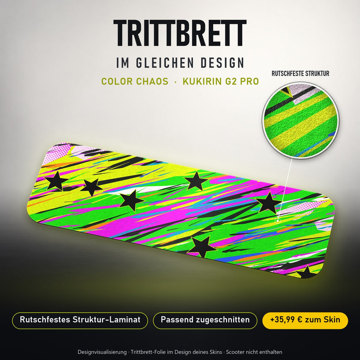 Trittbrett im gleichen Design – COLOR CHAOS