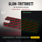 Glow-Trittbrett – SHARK SQUAD, Tag/Nacht
