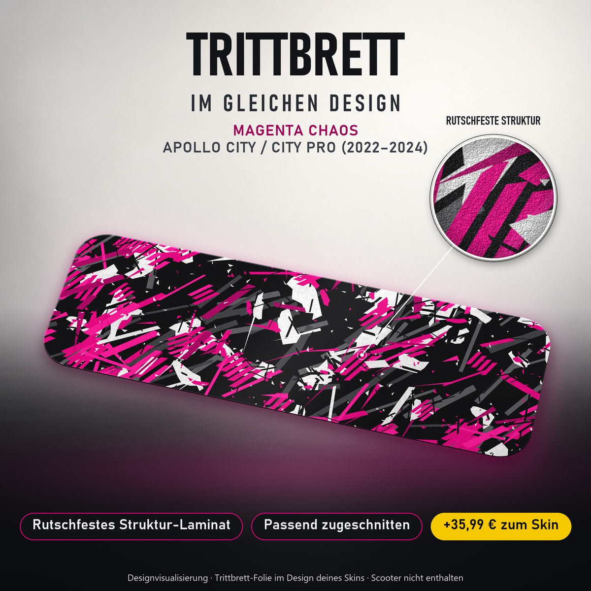 Trittbrett im gleichen Design – MAGENTA CHAOS