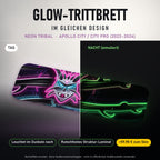 Glow-Trittbrett – NEON TRIBAL, Tag/Nacht