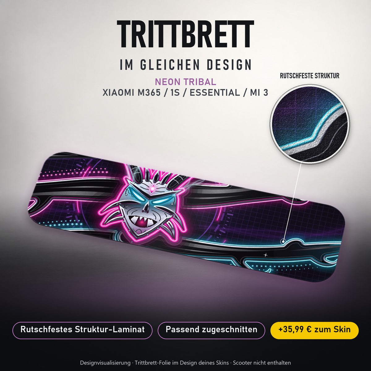 Trittbrett im gleichen Design – NEON TRIBAL