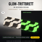 Glow-Trittbrett – AURUM MARBLE, Tag/Nacht