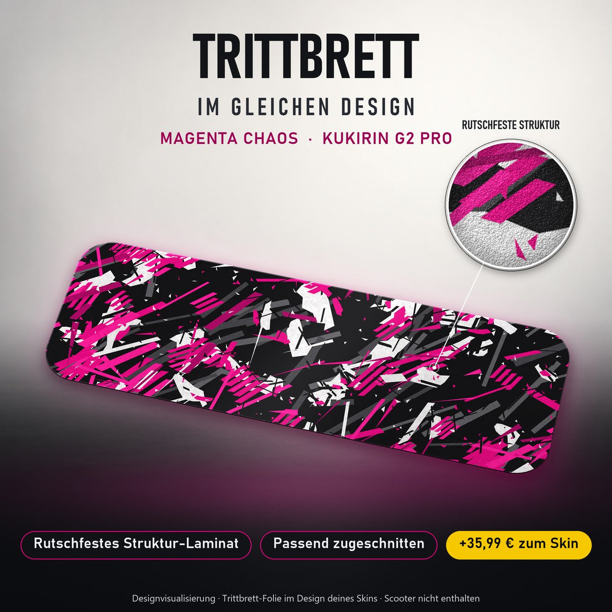 Trittbrett im gleichen Design – MAGENTA CHAOS