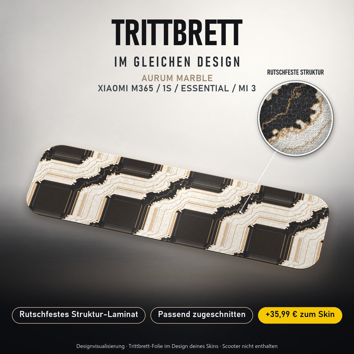 Trittbrett im gleichen Design – AURUM MARBLE
